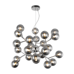 Lustre en m�tal chrome 24 ampoules 65 x 40 cm dallas - maytoni