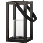 Lyra lanterne avec verre pin noir - bloomingville