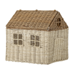 Maison de poup�e avec couvercle en rotin 30cm sigga - bloomingville mini