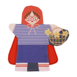 Marionnette en coton bio 25x29cm rosie vibes - nobodinoz