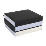 Matelas pliable rembourr� en tissus lavande 3 fold - hay