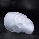 Memento mori skull bowl opal white small - (petit bol cr�ne) nude glass
