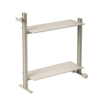 Meuble d'appoint en aluminium beige 24x74, 5x77, 5cm museum trolley - string furniture