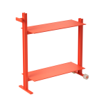 Meuble d'appoint en aluminium orange 24x74, 5x77, 5cm museum trolley - string furniture
