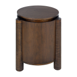Meuble d'appoint rond en bois de mindi 50x60cm mezze - versmissen