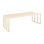 Meuble � chaussures en acier beige cashew 80x30x41cm bovi - metallbude