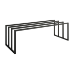 Meuble � chaussures en acier noir 80x30x41cm bovi - metallbude