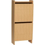 Meuble � chaussures en bois naturel 50x24xh110cm forma - h�bsch