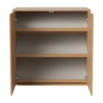 Meuble � chaussures avec portes en ch�ne huil� 70 x 70 cm case - bolia
