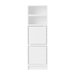 Meuble de rangement en bois mdf blanc 44x141cm stacked configuration 4 - muuto