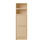 Meuble de rangement en bois mdf ch�ne 44x141cm stacked configuration 4 - muuto