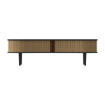 Meuble t�l�vision en ch�ne noir et beige 40 x 140 cm audacious - umage