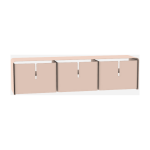 Meuble tv 3 tiroirs baby pink barber - mati�re grise