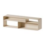 Meuble tv en acier beige cashew 180x40x52cm tavir - metallbude