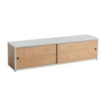 Meuble tv en bois et acier gris clair 150x34x38, 7cm combination 104 - hay