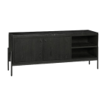 Meuble tv en fr�ne et marbre - h�bsch
