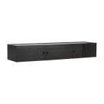 Meuble tv suspendu en ch�ne noir 150 cm array - woud
