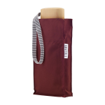 Mini parapluie en bois et toile recycl�e bordeaux 17, 5cm germain - anatole