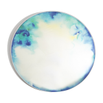 Miroir aquarelle en aluminium bleu et jaune extra large francis - petite friture