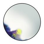 Miroir aquarelle bleue 61 cm francis - petite friture