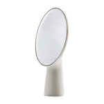 Miroir blanc en c�ramique 46, 5cm cyclope - moustache