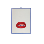 Miroir avec bouche 17, 5x2cm small shit - seletti