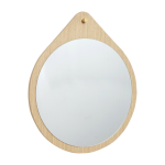 Miroir en ch�ne en forme de goutte 64cm drop - h�bsch