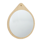 Miroir en ch�ne en forme de goutte 64cm drop - h�bsch