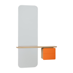 Miroir en ch�ne orange one more look - umage