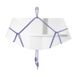 Miroir avec cordes bleues 65cm shibari - moustache