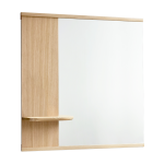 Miroir avec �tag�re en ch�ne 72x790x9, 5cm - moebe