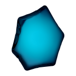 Miroir en inox bleu profond 55x50x6cm tafla c6 - zieta
