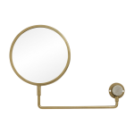 Miroir mural grossissant m�tal dor� tesia - nordal