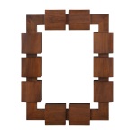 Miroir rectangulaire en bois de mahogany 68x84cm raba - versmissen