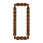 Miroir rectangulaire en bois de mahogany 80x180cm raba - versmissen