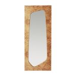 Miroir en ronce de peuplier beige 55x135cm folia - ferm living