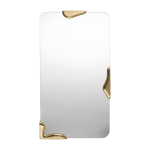 Miroir en verre et aluminium dor� 61x112cm roberta - broste copenhagen