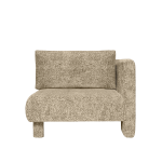 Module d'angle de canap� avec accoudoir en velours poppy beige et noir r dase - ferm living