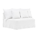 Module arrondi de canap� d�houssable en tissus lino bianco ghost 34 - gervasoni