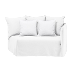 Module arrondi droit de canap� d�houssable en tissus lino bianco ghost 35 - gervasoni