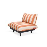 Module central de canap� d ext�rieur ray� orange paletti - fatboy
