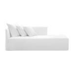 Module gauche m�ridienne d�houssable lino bianco ghost 30 - gervasoni