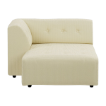 Module m�ridienne gauche en velours c�tela blanc hay - hkliving