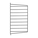 Montant mural en acier noir 50�x�30�cm - string furniture