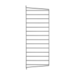 Montant noir � poser 30x115 cm - string furniture