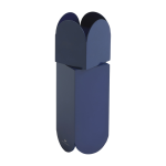 Moulin � sel et poivre en acier bleu fonc� 4, 5x17cm arcs - hay