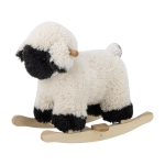 Mouton � bascule pour enfant en polyester blanc dolly sheep - bloomingville mini