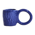 Mug en fa�ence bleu 9 cm donut - petite friture