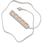 Mutliprise 5 prises blanc cass� 5m power beam - pedestal