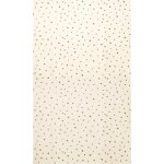 Nappe en coton biologique beige et chocolat 150x240cm baies - ferm living
